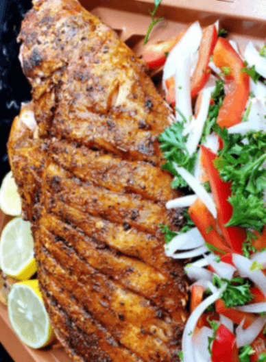 Grilled snapper