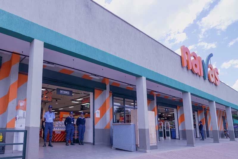 The entrance of a Naivas supermarket in Kenya