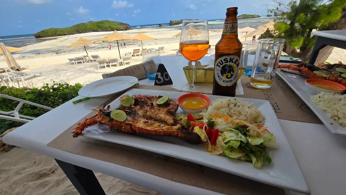 papa remo beach restaurant watamu